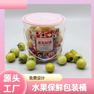 800g大容量透明塑料保鲜盒家用冰箱水果收纳盒可冷藏