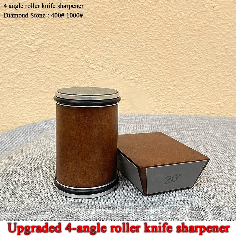 Adaptable a dos lados cuatro lados afilador de cuchillo de cilindro de piedra bituminosa ranura afilador de cuchillo de cilindro de piedra bituminosa accesorios accesorios transfronterizos
