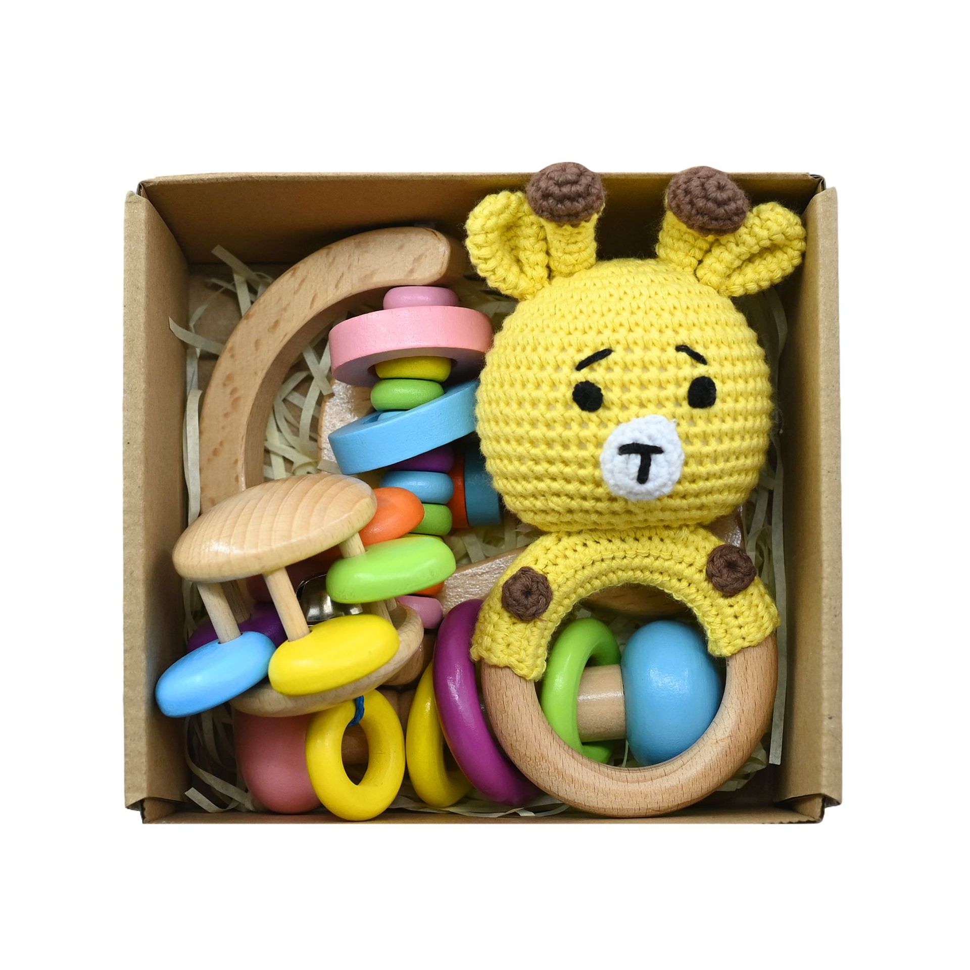 노란 사슴 선물 상자