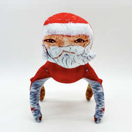 跨境新品SURVIVE GOO GOO GAGA畸形的圣诞老爷爷毛绒玩具公仔玩偶