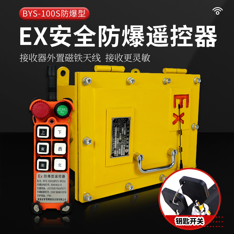 Crane Traveling Electric Hoist Explosion-Proof Industrial Wireless Remote Control Bys-100/S Bf21/24 Explosion-Proof Ex