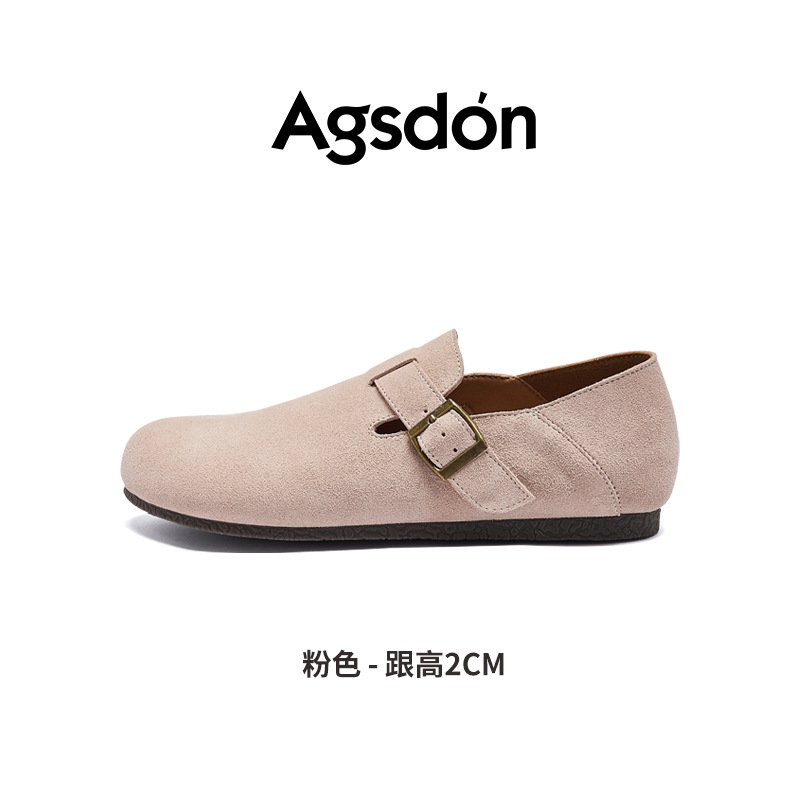 Zapatos Birkenstock Augu Shiden para Mujer, Otoño 2025, Nuevo Estilo Retro de Moda, Mocasines Sin Cordones de Suela Suave, Estilo Moderno