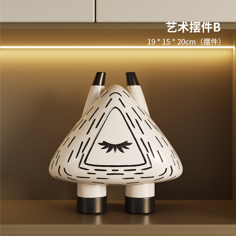 クリーム風装飾品、リビングルームのテレビキャビネット、ワインキャビネット、玄関ホールのニッチ装飾品、新築祝いのギフト、樹脂|undefined