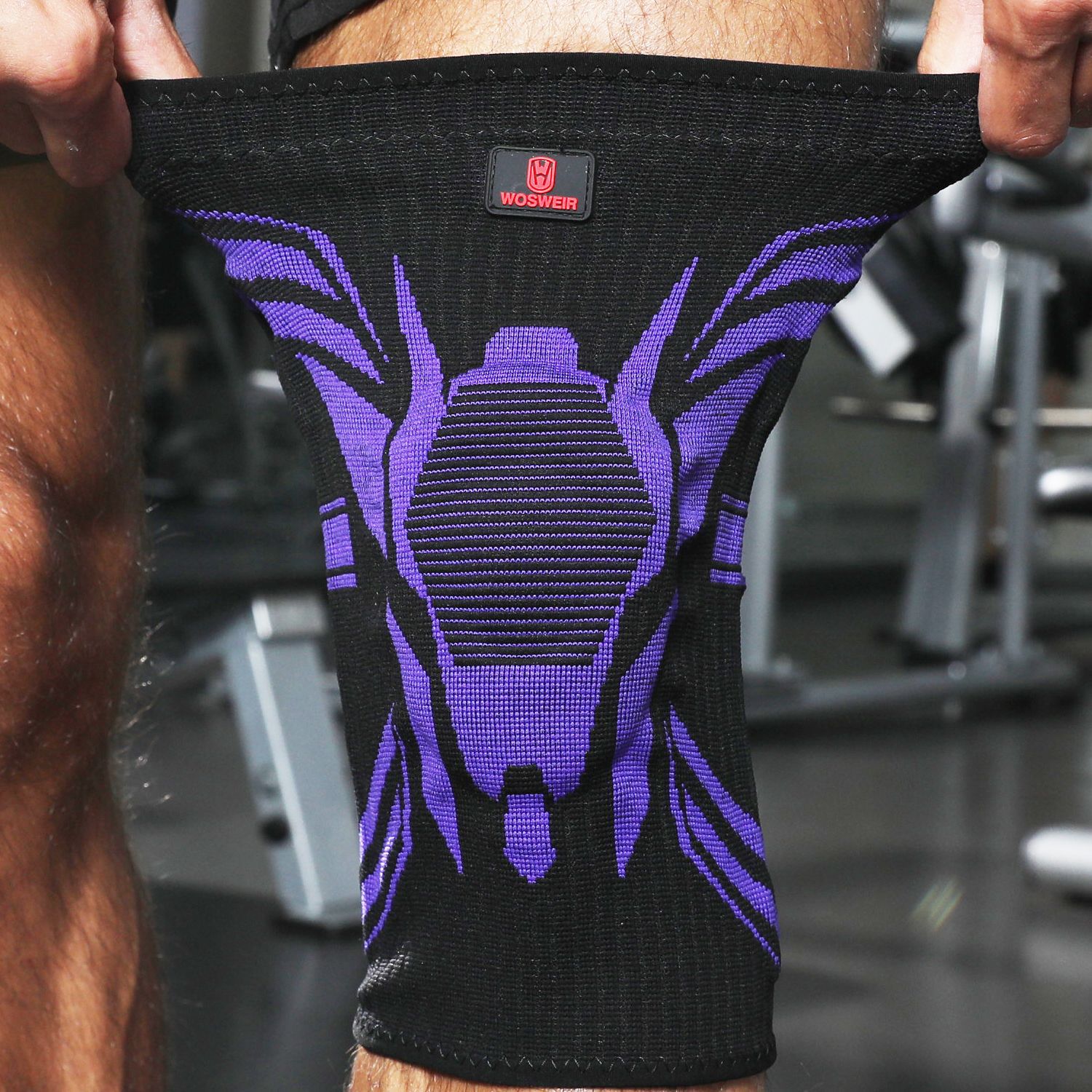 Rodilleras deportivas de verano para saltar la cuerda de nailon alargada para correr baloncesto para hombres y mujeres cubierta protectora profesional antideslizante para rodillas