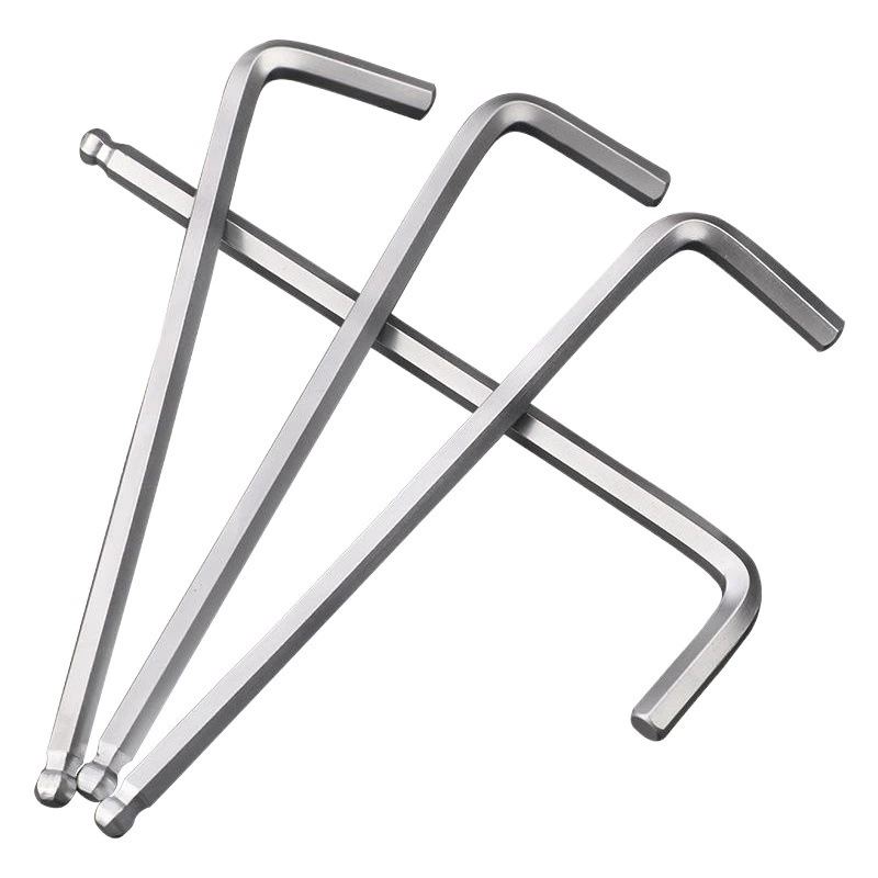 Один шестигранный ключ средней и длинной длины Tuosen одиночный L-образный плоский шариковый ключ Шестигранный ключ оптовый инструмент