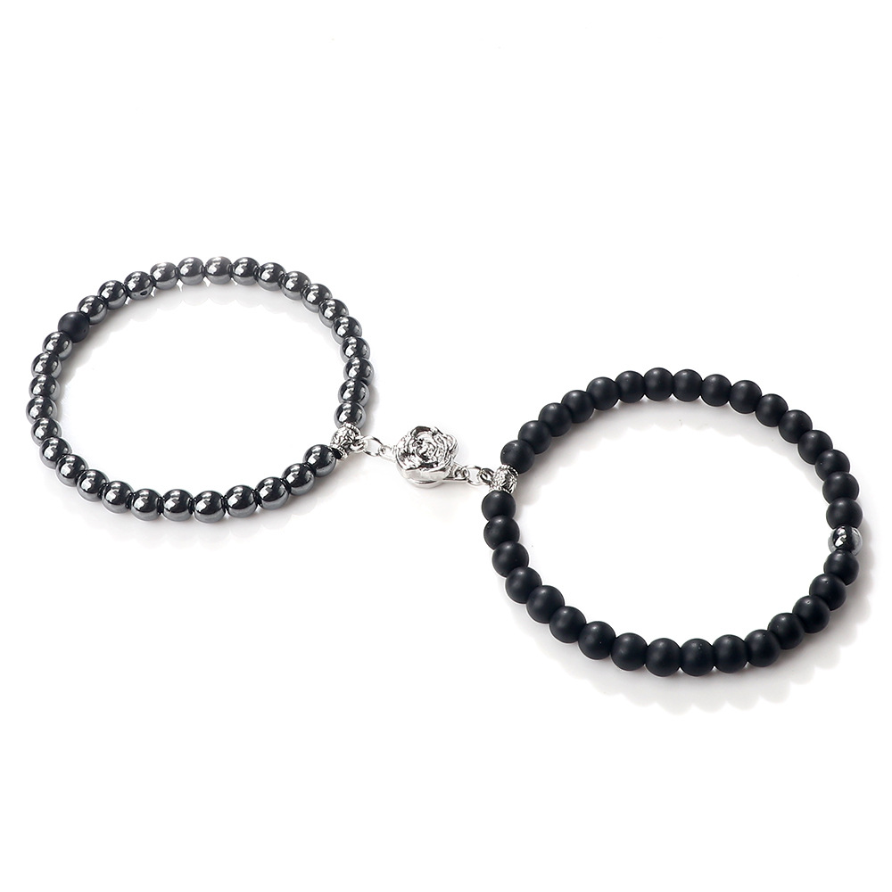 beliebtes Anzugarmband mit Magnetschnalle, Blumenperlen, Schmetterlingsarmband, Schmuck, modisches Armband mit einfachem und großzügigem Design_voghion.com