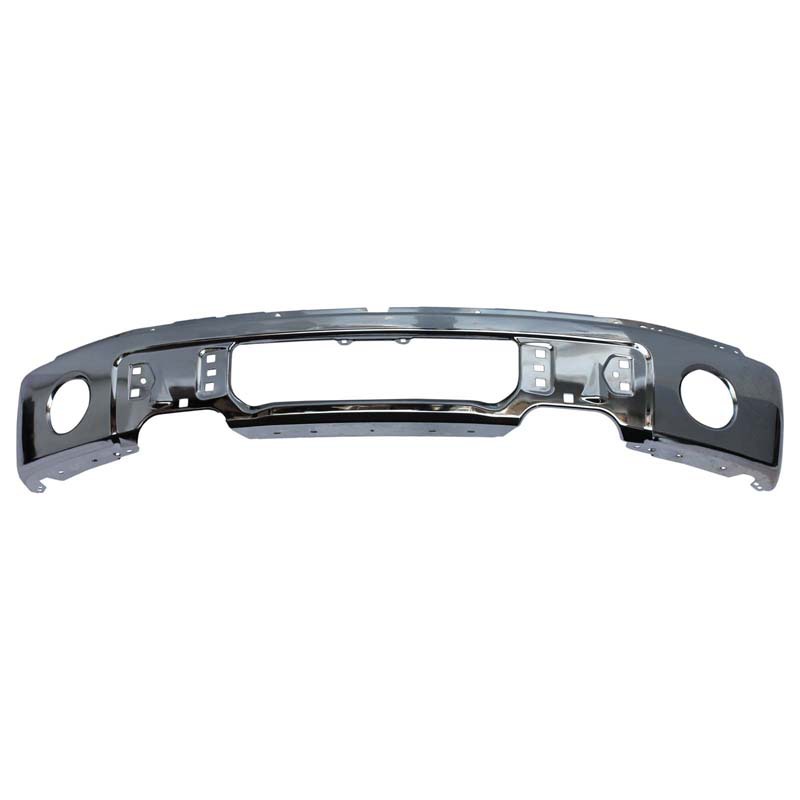 Aplicable a Ford 2009 - 2014 F-150 parachoques delanteros galvanizados originales con orificios de lámpara de niebla
