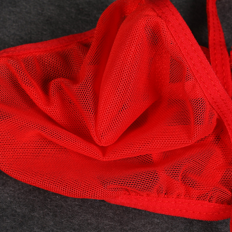 Medias sexy ropa interior de los hombres Tanga ultrafino transparente transpirable sexy sin costuras escritos T Biblioteca totalmente transparente