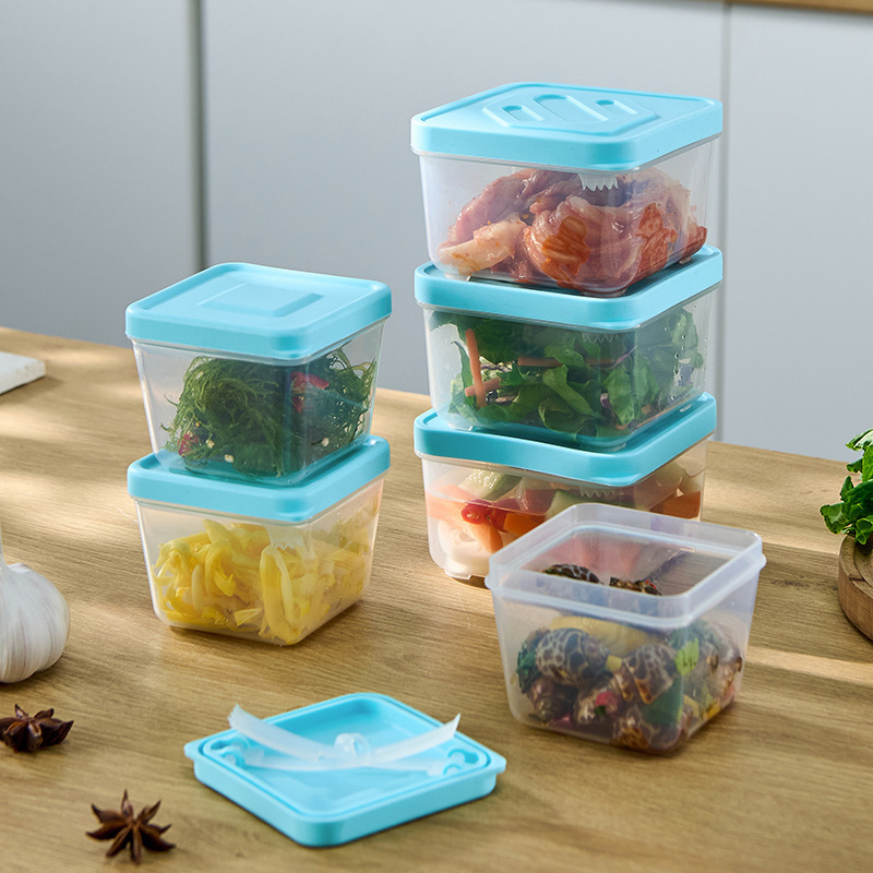 家庭用新鮮箱マイクロ波加熱弁当箱キッチンネギにんにくキムチ箱ピクニック携帯クリップ付き収納箱|undefined