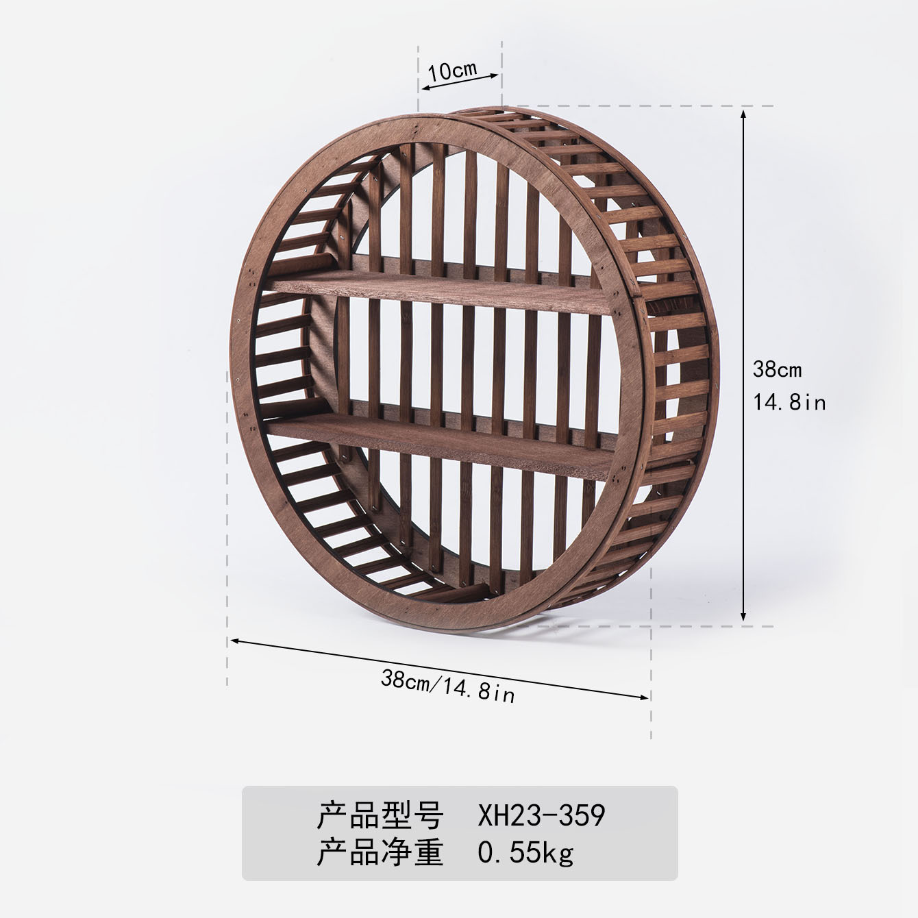 Estantes de pared de madera estantes de almacenamiento estantes de pared de fondo estantes de exhibición estantes de decoración para el hogar colgantes de pared estantes de adornos al por mayor