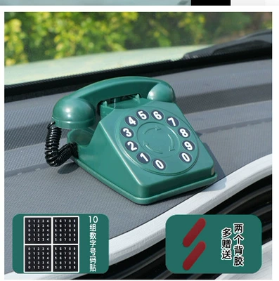 Nömrəli dayanma kartı Sign, Creative Mobile Phone Number Display for - light-luxury-retro-temporary-parking-number-plate-green