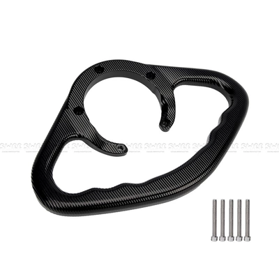 Applicable to Qianjiang race 600 modified armrest race 800 chasing 350 fuel tank handle chasing 600 fuel tank armrest bracket (Motorcycle Safety Supplies) - black-with-screws