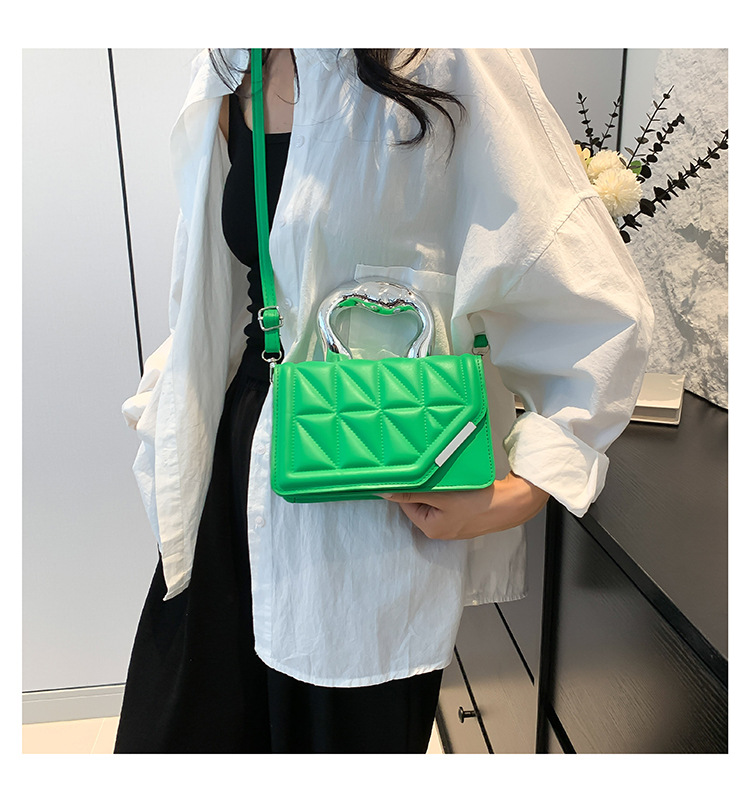 Taschen Mode Vielseitig High-End Handheld Kleines Quadrat für Frauen 2024 Sommerausgabe Casual Diamond Grid Einzelne Schulter_voghion.com