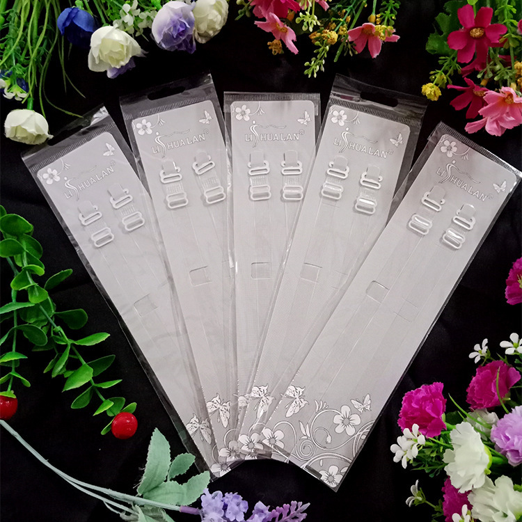 1.0 Width and Height Elastic Transparent Shoulder Strap Anti-Slip and Anti-Slip Underwire Bra with Sexy Invisible Shoulder Strap