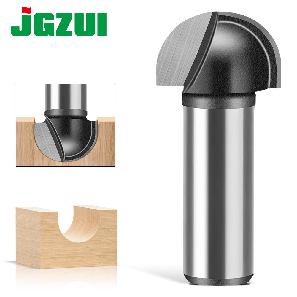 6柄12柄木工圆底刀 雕刻机 修边机刀头圆底修边铣刀