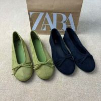 2026 Early Spring Retro Bow Round Head Flat Shoes for Women Soft soled One Step Stepping Shallow Mouth Ballet Single Shoes for Women