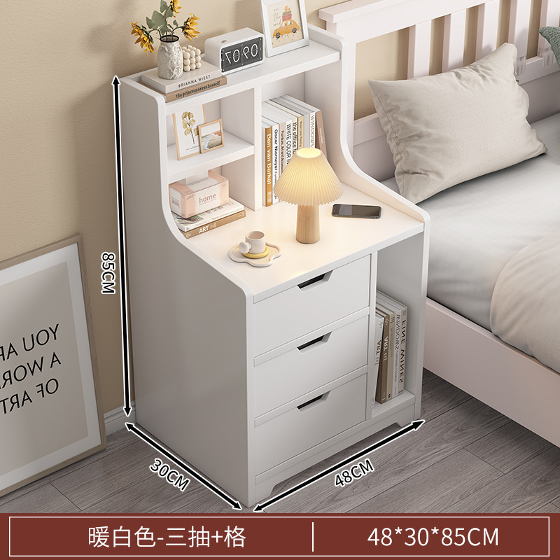 Mesa de cabecera simple y moderna cabecera multicapa de almacenamiento armario especial simple y multifuncional de ensamblaje de dormitorio cabecera de cama