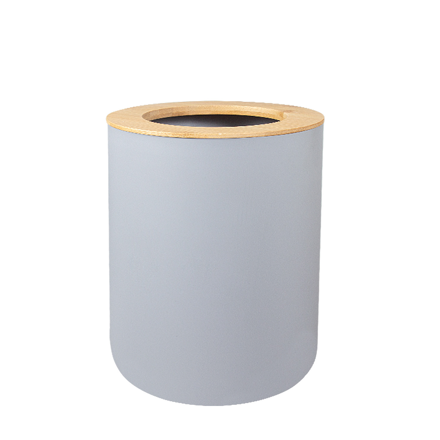 Traje de baño de bambú lavabo encimera artículos de tocador de baño de plástico cepillo de baño basura al por mayor