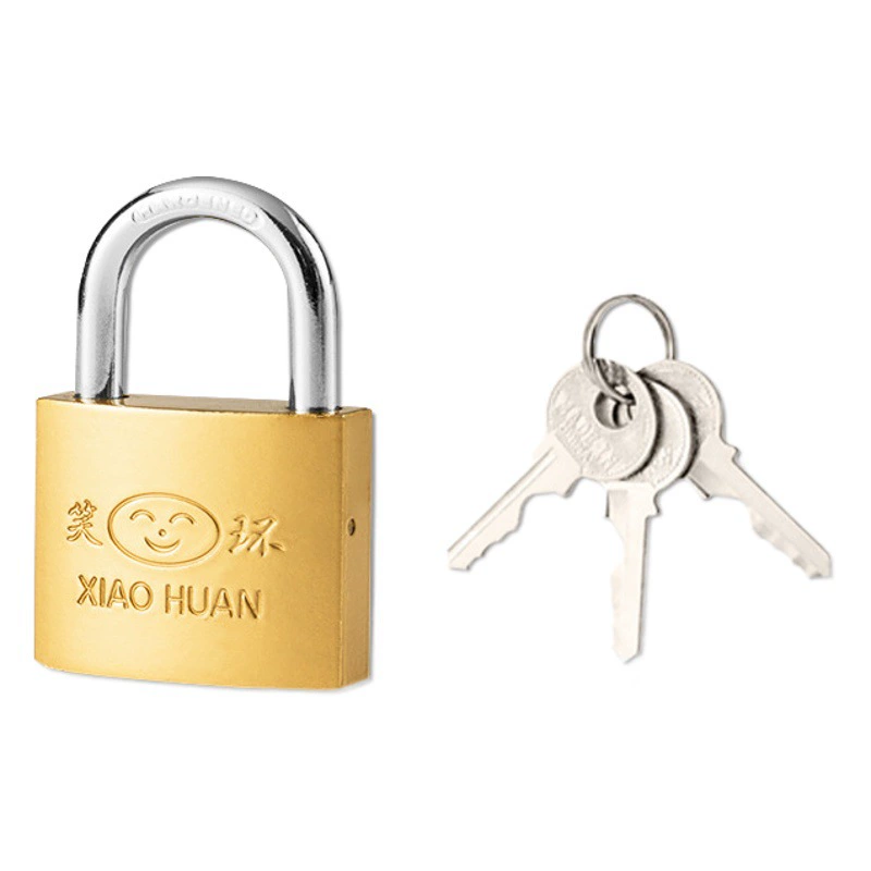 Завод оптовой небольшой замок 38 мм один замок на складе бытовой имитации меди замок открытый измеритель мощности коробка замок