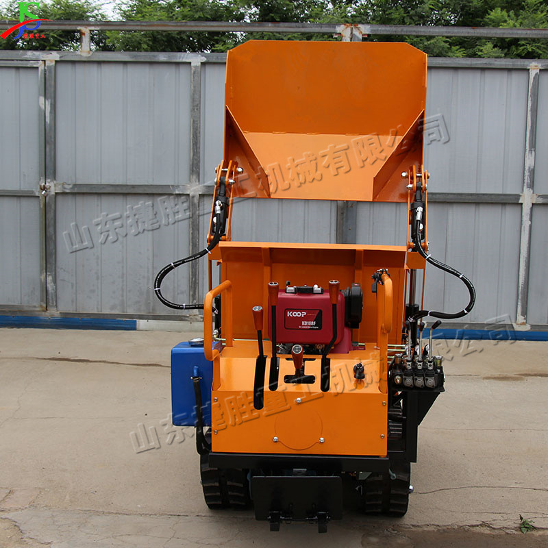 Pista pequeña locomotora de torneado 500KG hidráulico diesel autodescarga camión autocargante