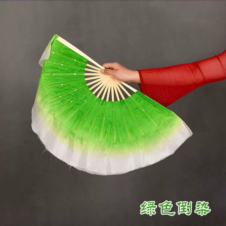Dance fan simple silk dance fan double-sided children's Yangko 8 dance fan kindergarten primary school students performance.