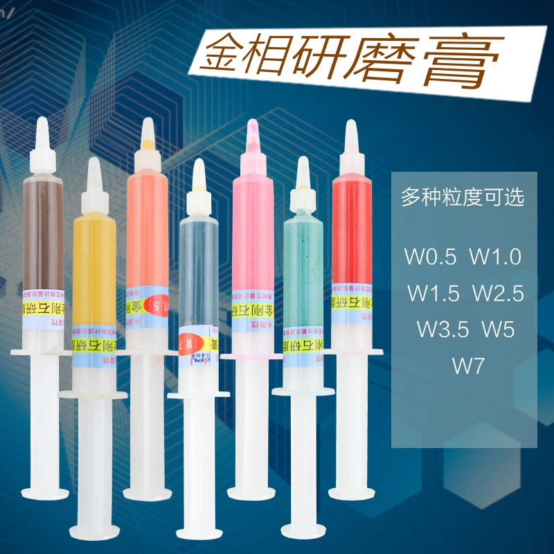 Алмазная шлифовальная паста Металлографическая шлифовальная паста Расходные материалы для полировальных машин w0, 5-7um Водорастворимая паста для шлифовки и полировки металла