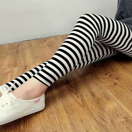 Новая летняя leggings из модала в зебровом принте с черно-белыми полосами для похудения женщин, желающих набрать вес и довести вес до 200 фунтов и которая может носить полные_mm