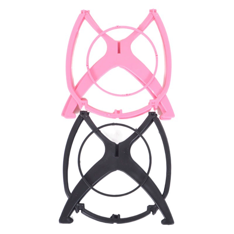 Складной кронштейн для парика Кронштейн для хранения укладки париков Пластиковая стойка для хранения Маленькая портативная опорная база для головных уборов