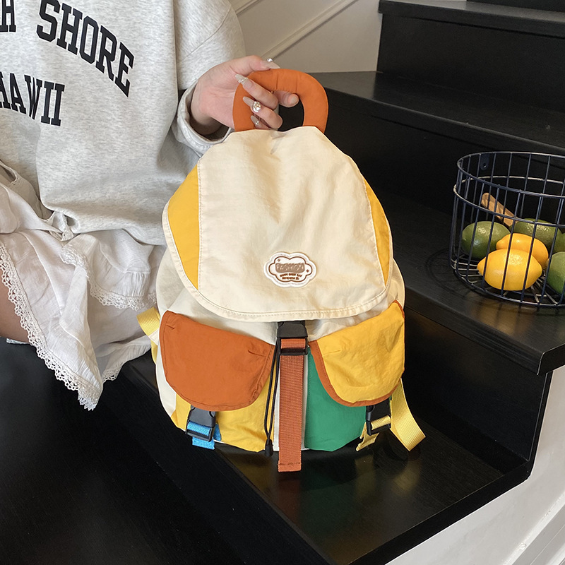 男の子と女の子向けのファッショナブルな親子バックパック、アウトドア登山バッグ、トレンディでクールなカラーマッチングトラベルバックパック、軽量学生スクールバッグ|undefined