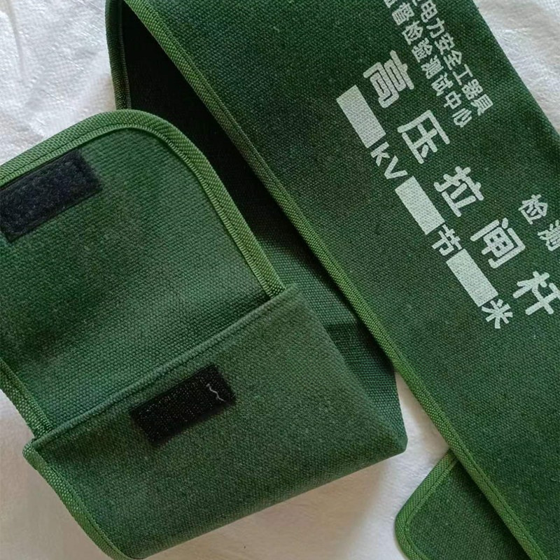 Bolsa de lienzo de barra aislante, bolsa de barra de tracción, bolsa de barra de tracción, bolsa de herramientas de lienzo resistente al desgaste, bolsa de barra de tracción, 4 secciones, 6 metros, 3 secciones, 4 metros