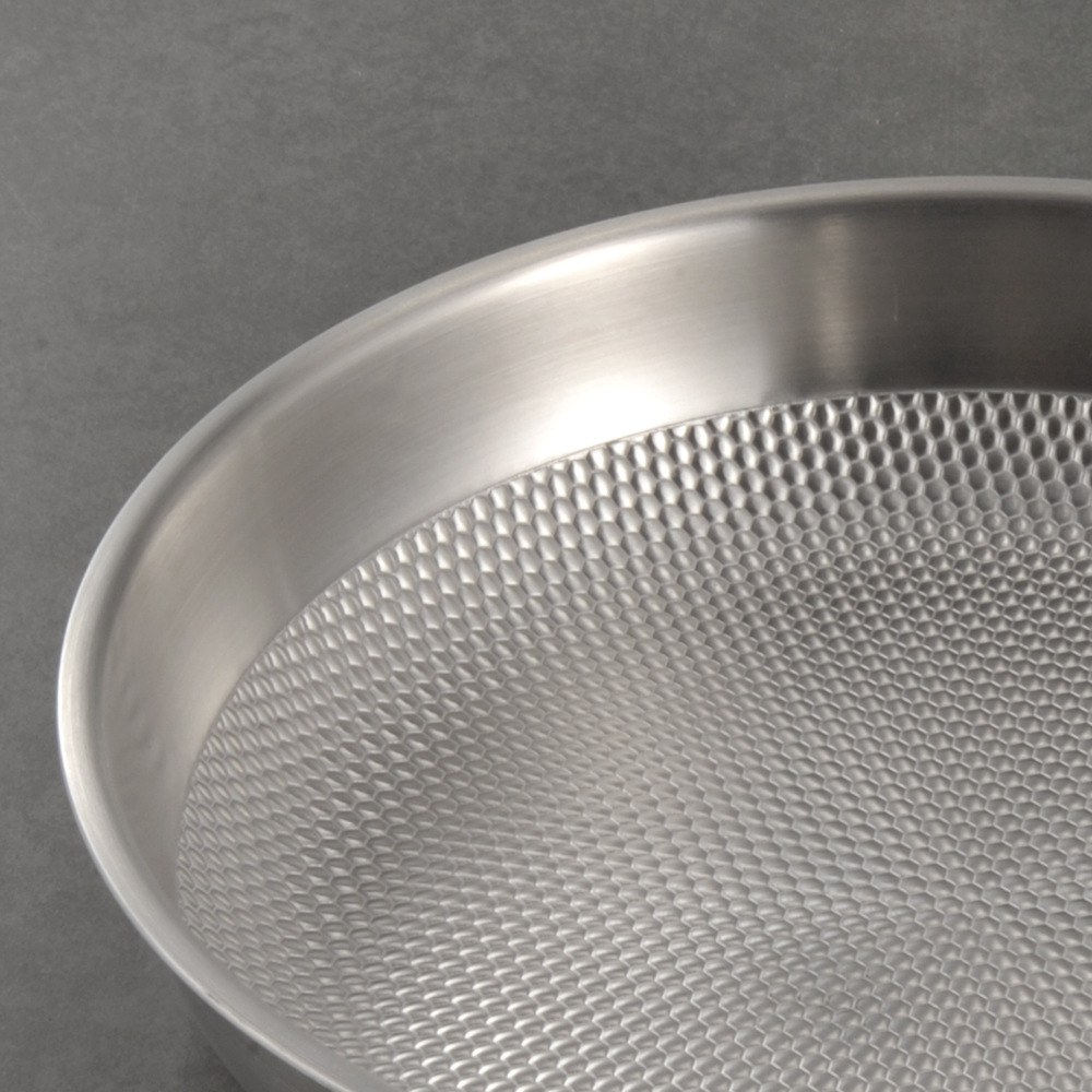 Grado transfronterizo de alimentos 304 acero inoxidable fondo plano inadherente grasa sin recubrimiento horno electromagnético de gas general