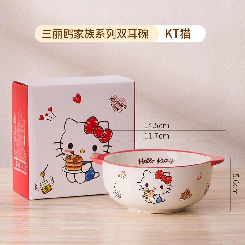 Hello Kitty, керамическая бытовая посуда с мультгероями для дома и пищи