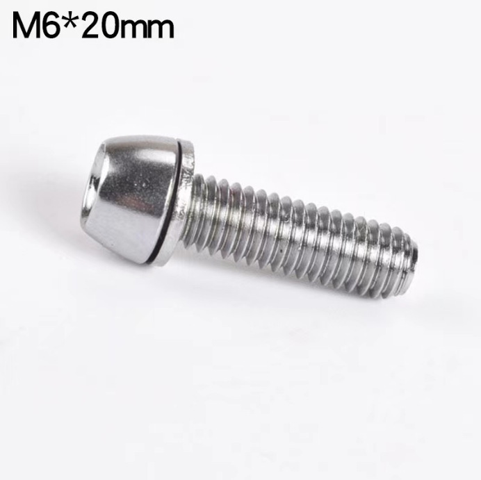 Bicycle Handlebar Vertical Replacement Screw Mountain Bike Head Screw M5/m6 Handlebar Vertical Pipe Mounting Screw
