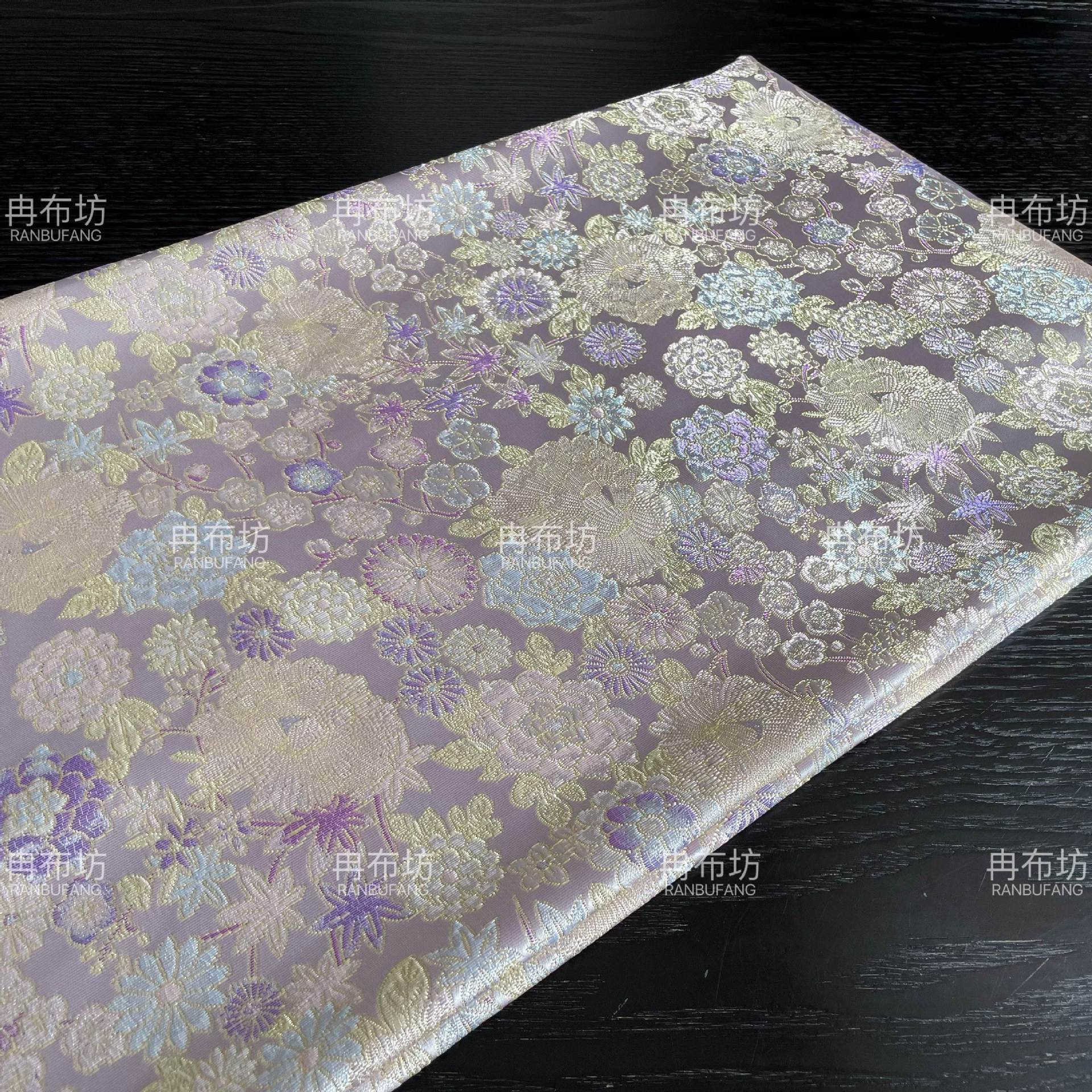 花团锦簇仿宋锦面料童装礼服旗袍中式面料连衣裙汉服古装手工布料