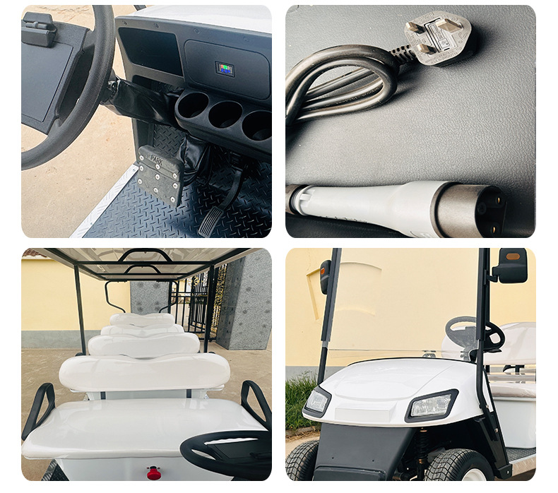 Golf Cart Tourist Attraction Campus Reception Electric 8-Seater Golf Cart New Model Golf Cart