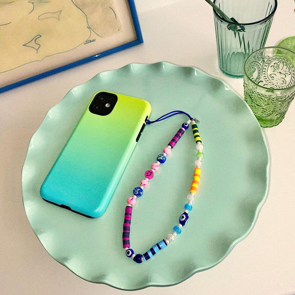 Funda De Teléfono Móvil Resistente A Caídas Para Teléfono Móvil Con Adornos Bohemios Hechos A Mano Con Cuentas De Mal De Ojo display picture 9