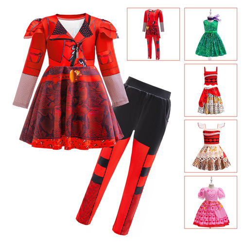 Descendants Mermaid Moana Cosplay Costume Stage Performance Outfit