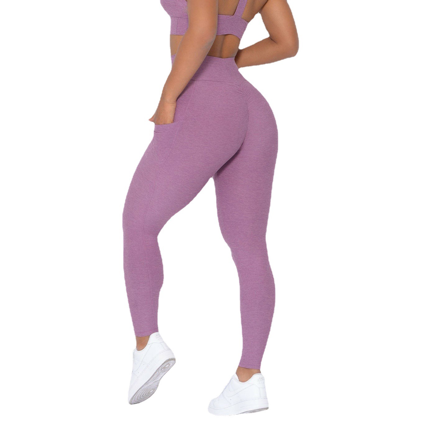 Europa y América populares deportes ropa de yoga traje sujetador pantalones de dos piezas conjunto correr fitness belleza espalda humedad wicking secado rápido
