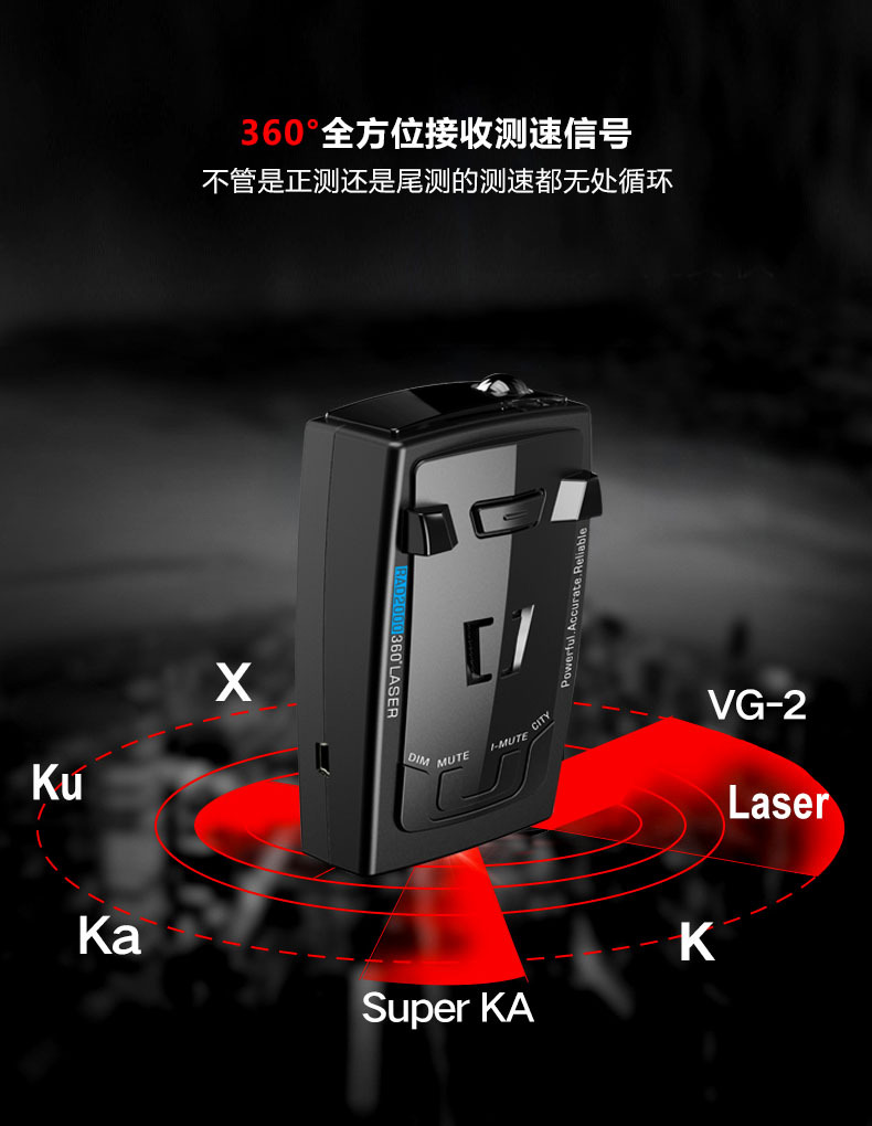 New RAD2000 foreign trade electronic dog car flow speed measuring radar vehicle laser radar speedometer