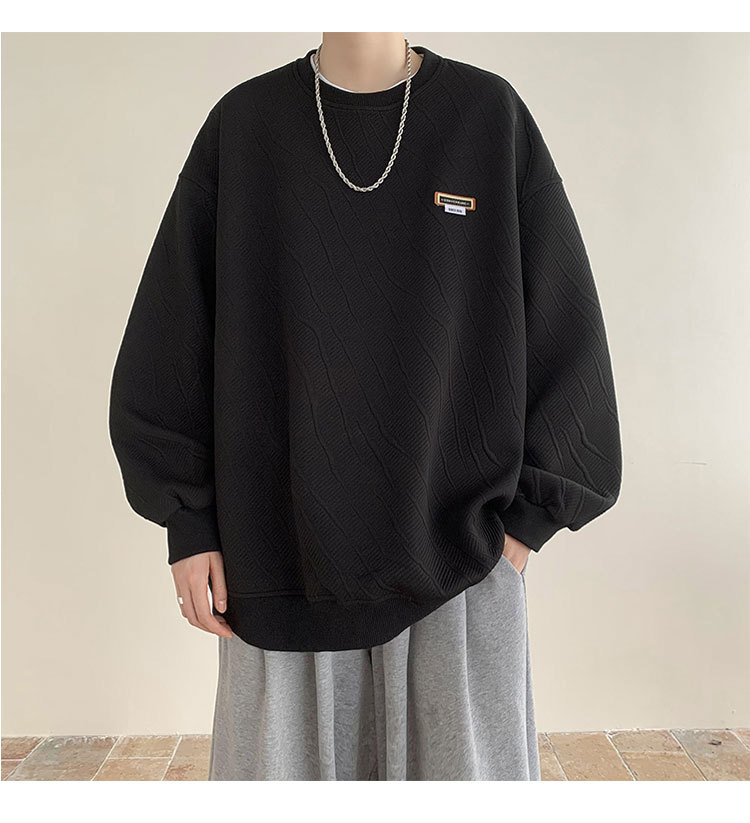 Couple wearing Harajuku pullover sweater
