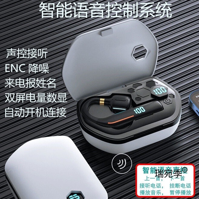 蓝牙耳机超长待机续航2025年新款无线左右挂耳式开车司机高清通话|undefined
