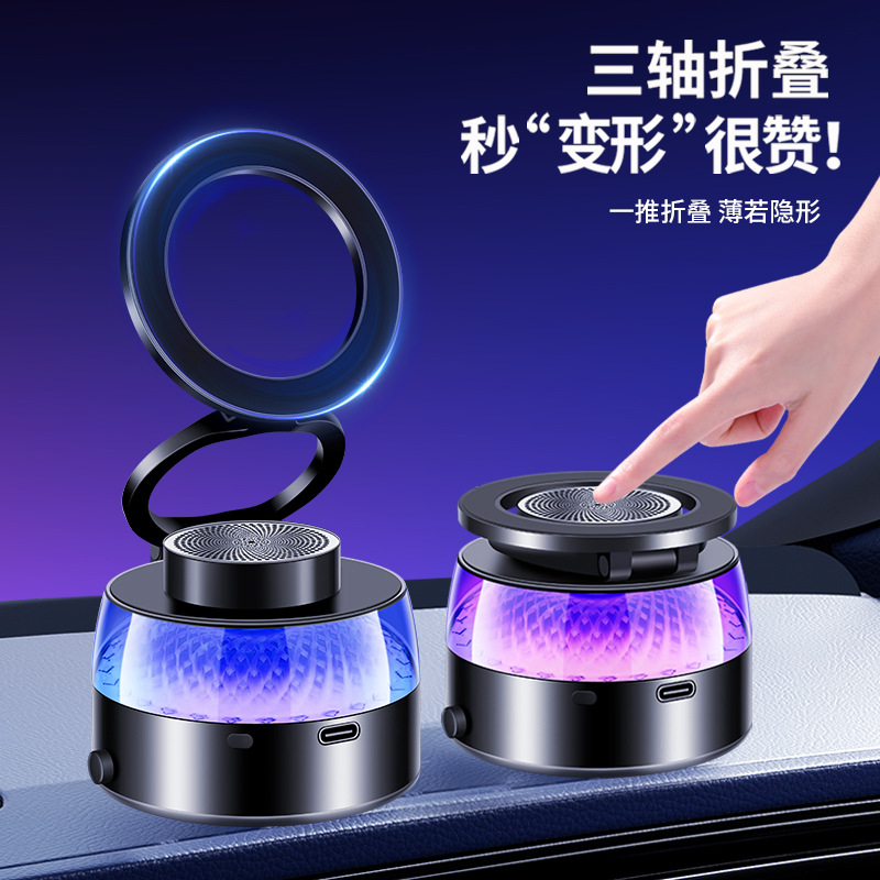 Magsafe carro de succión magnética soporte de soporte de teléfono móvil soporte de salida de aire de 360 grados para teléfono móvil de Apple