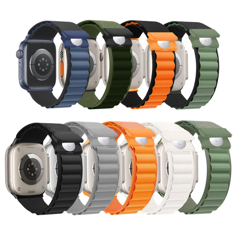 For iwatch watch S9 strap Apple s8 watch strap Alpine loop magnetic buckle Ultra2 strap factory