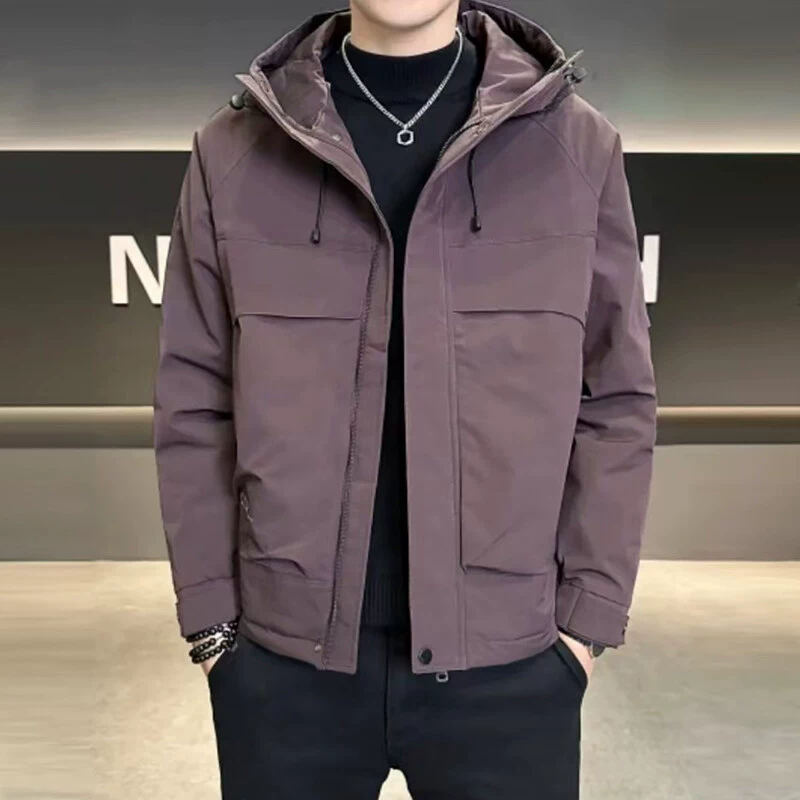 Мужская куртка-худи 2025 года, новый стиль, высокое качество