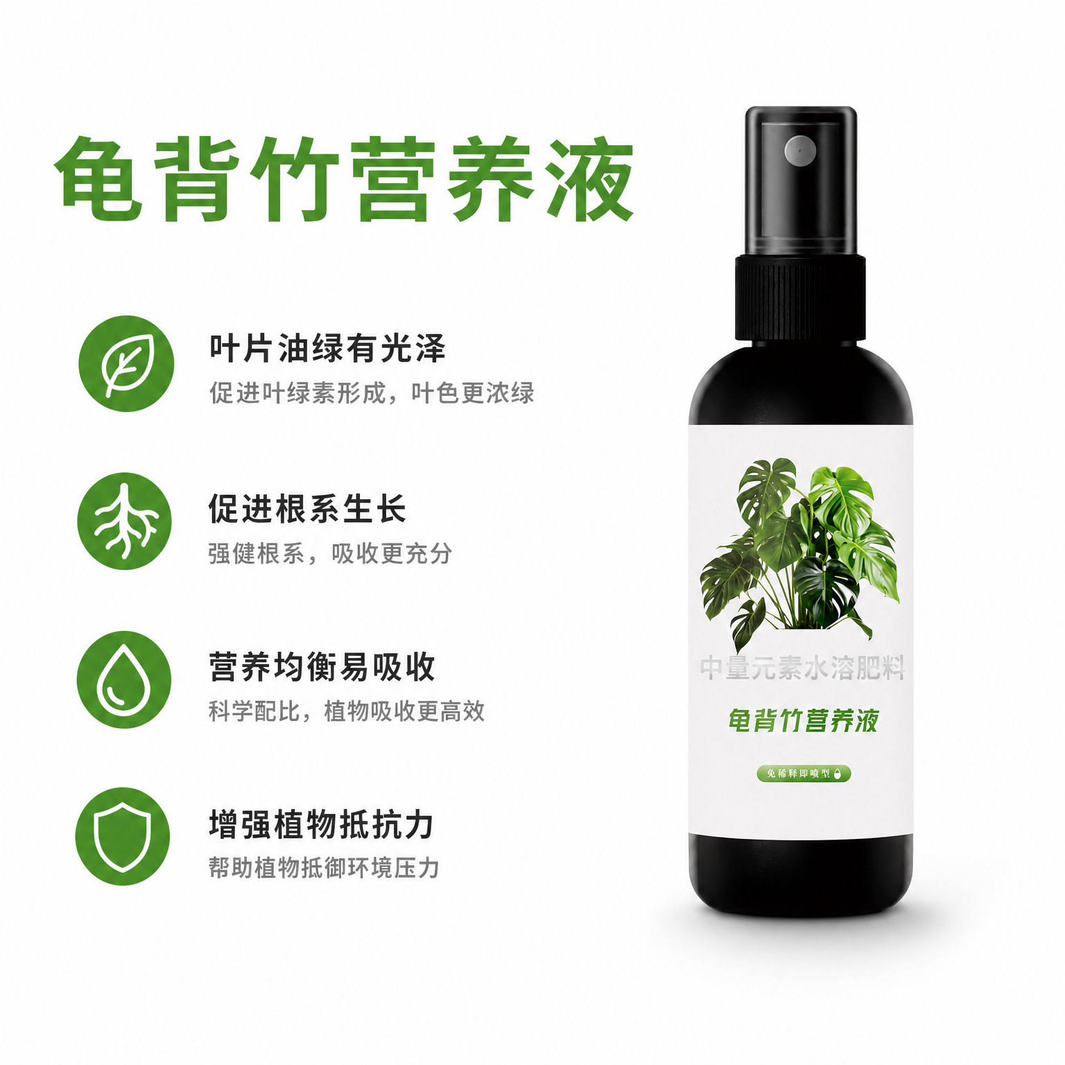 Monstera solution nutritive fertilisation flûteuse engrais feuilir Monstera engrais spécial Tiannan Xingke engrais sans dilution arrowroot