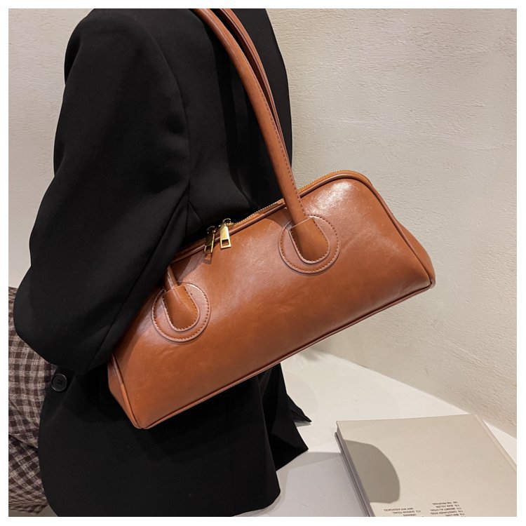 Vintage Large Capacity Pu Leather Shoulder Bag For Women_voghion.com