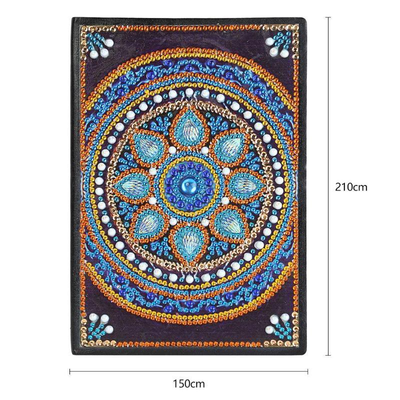 Cuaderno de dibujo de diamantes transfronterizos 5d punto diámetro pintura pegatinas de sexo opuesto mariposa DIY manual cuaderno de notas de cristal