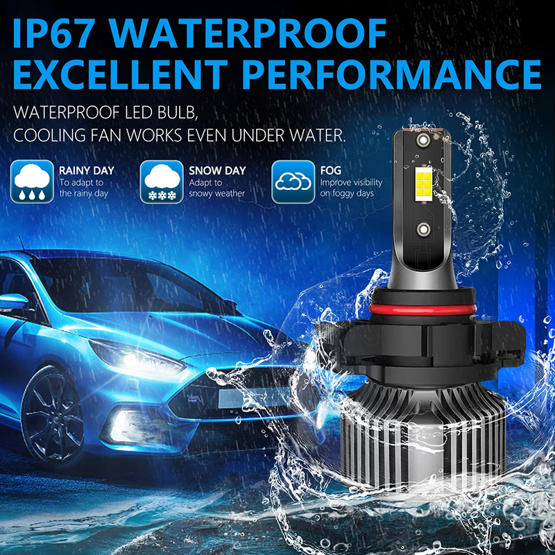 Car LED front fog light bulb PSX26w for Highlander modification 9006 super bright h11 Free Passenger white and yellow light PSX24W