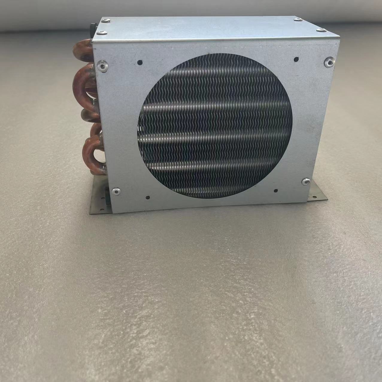小型带壳冷凝器 冰箱冰柜铜管翅片散热器 制冷设备仪器