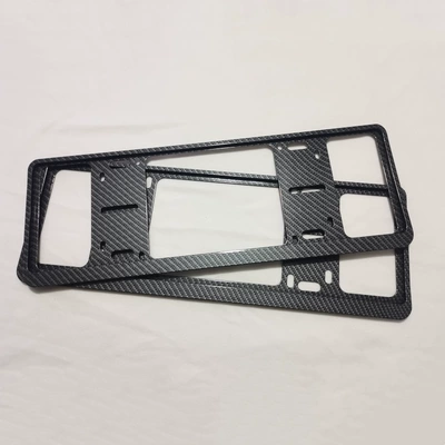 License plate holder/license plate holder License Plate Frame Green License Plate - ordinary-double-layer-blue-brand-carbon-pattern